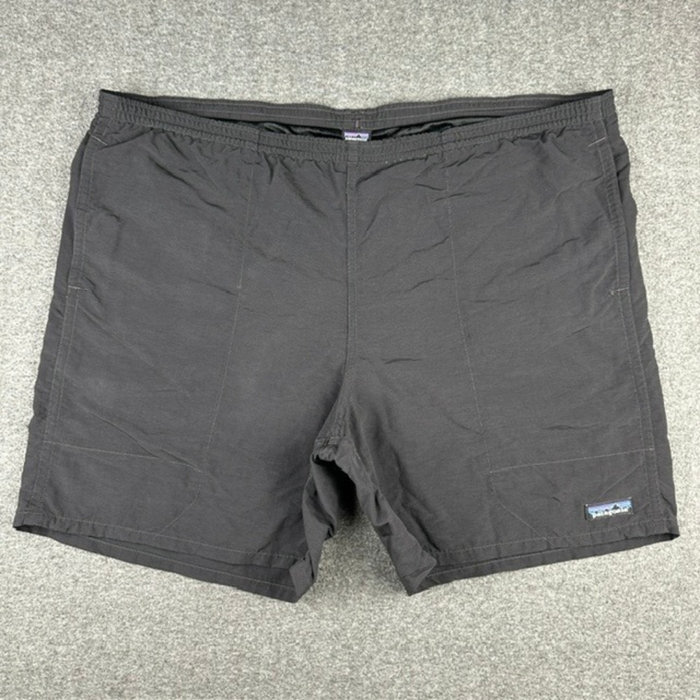Patagonia Baggies Shorts Mens Large Black 6" Inseam Nylon Mesh Lined Fits XL